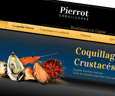 Site internet Coquillages Pierrot