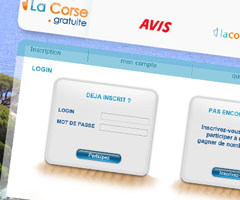 Site Internet Corse gratuite