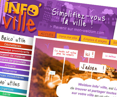 Site internet Mon Weldom Infoville