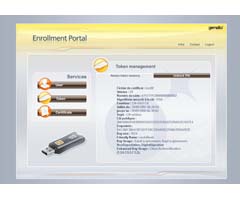 Interface logiciel GEMALTO