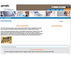 site internet TUG3-GEMALTO