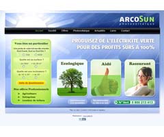 Site internet ARCOSUN