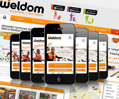 Sites mobiles mon-weldom
