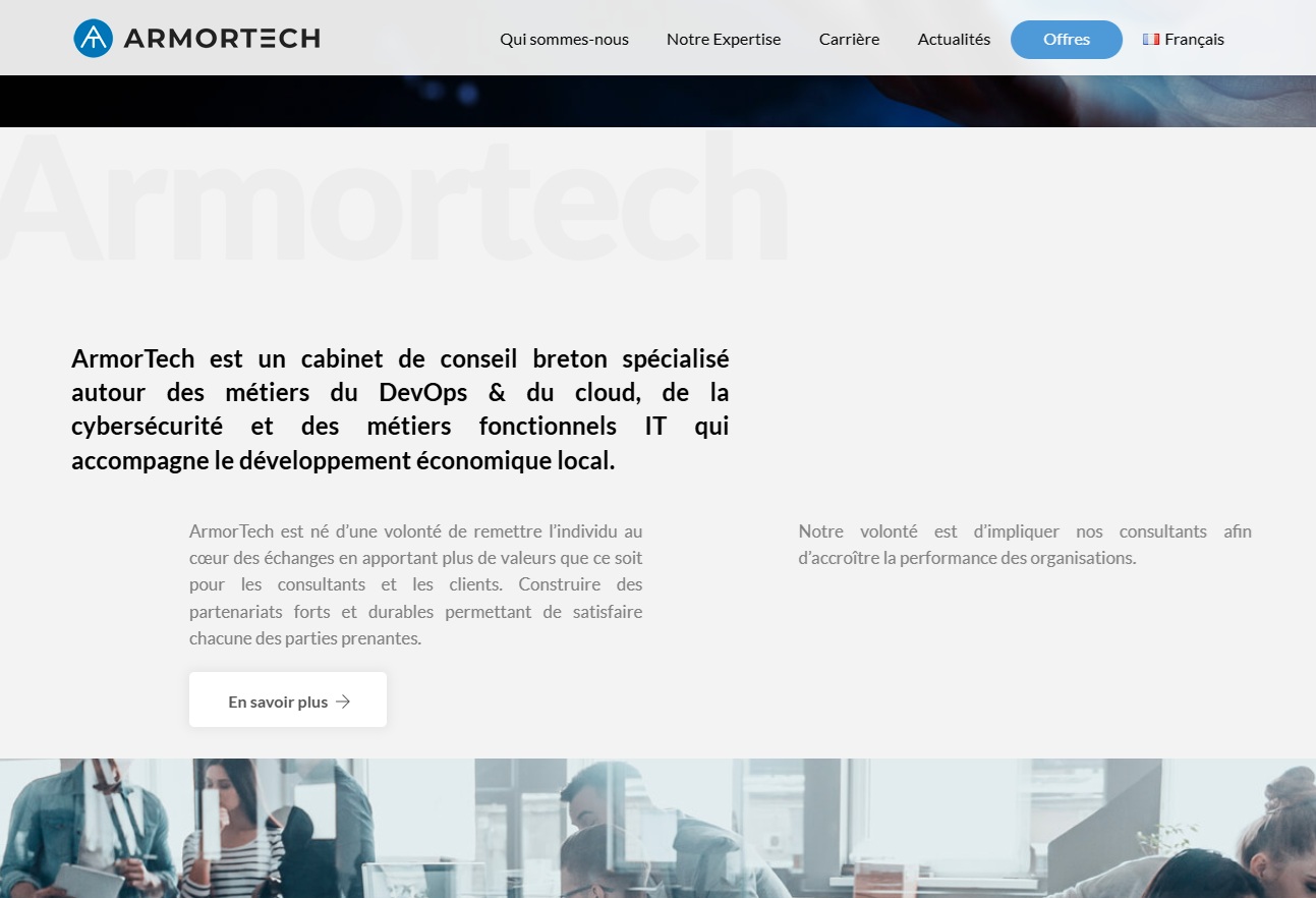 Site internet Armortech