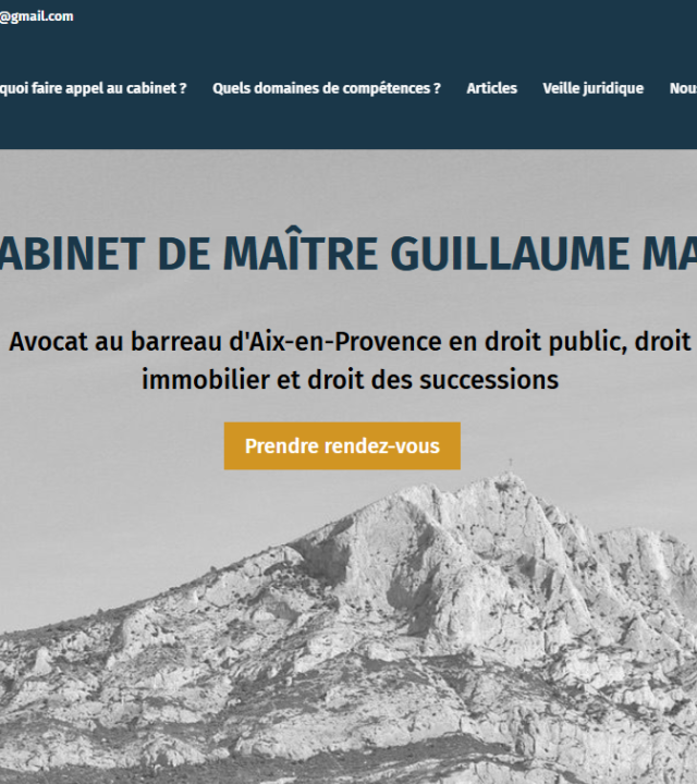 Cabinet MAS Avocat - Optimisation du site & organisation digitale