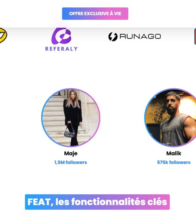 Site internet FEAT Influence