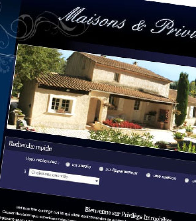 Site Internet Maisons & Privilèges