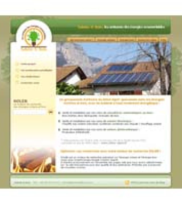 Site internet Solaire et Bois