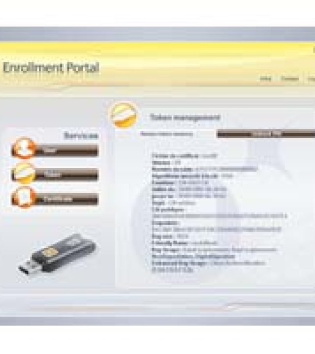 Interface logiciel GEMALTO