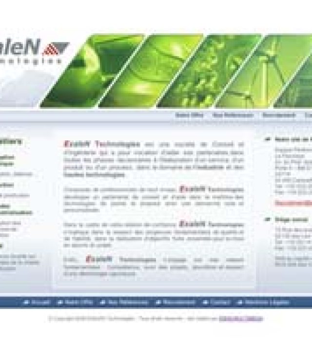 Site internet EXALEN