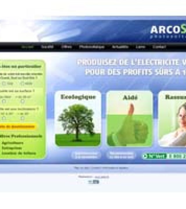 Site internet ARCOSUN