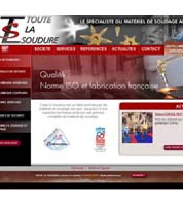 Site internet Toute la Soudure