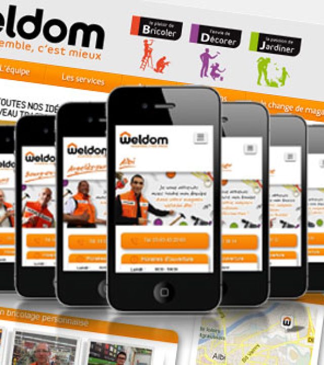 Sites mobiles mon-weldom